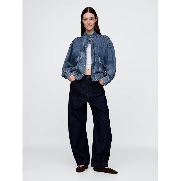 UltraSoft Denim Bomber Ceket цвет: Голубой