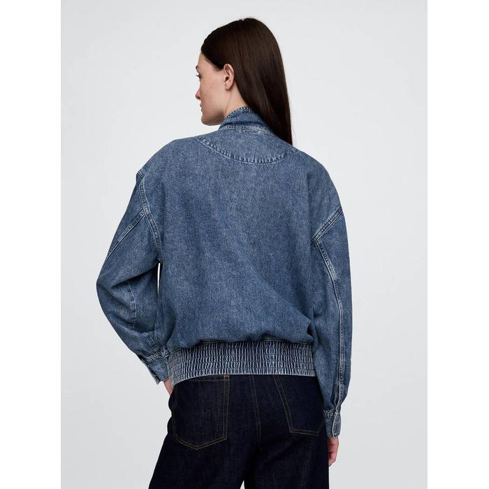 UltraSoft Denim Bomber Ceket цвет: Голубой