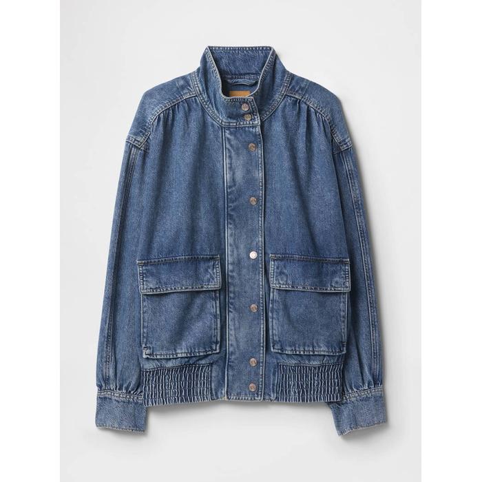 UltraSoft Denim Bomber Ceket цвет: Голубой