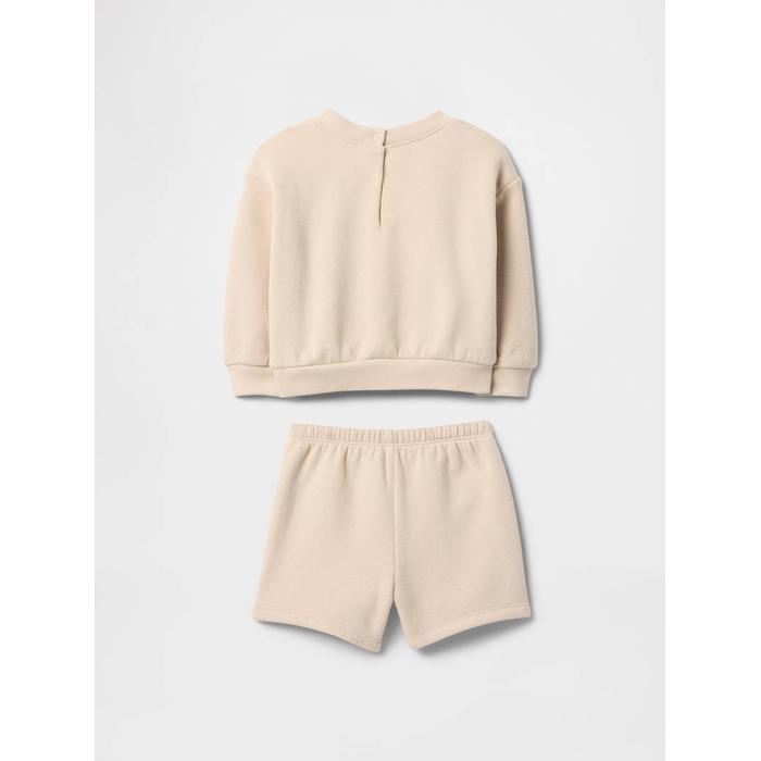 Винтажный комплект одежды с логотипом Soft Gap цвет: Бежевый