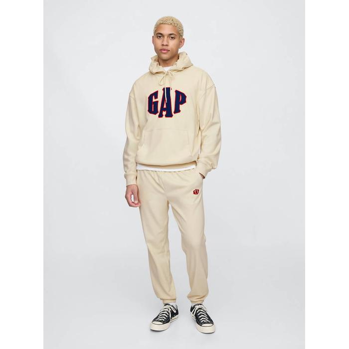 Gap Logo VintageSoft Fransız Havlu Kumaşı Jogger Eşofman Altı цвет: Бежевый