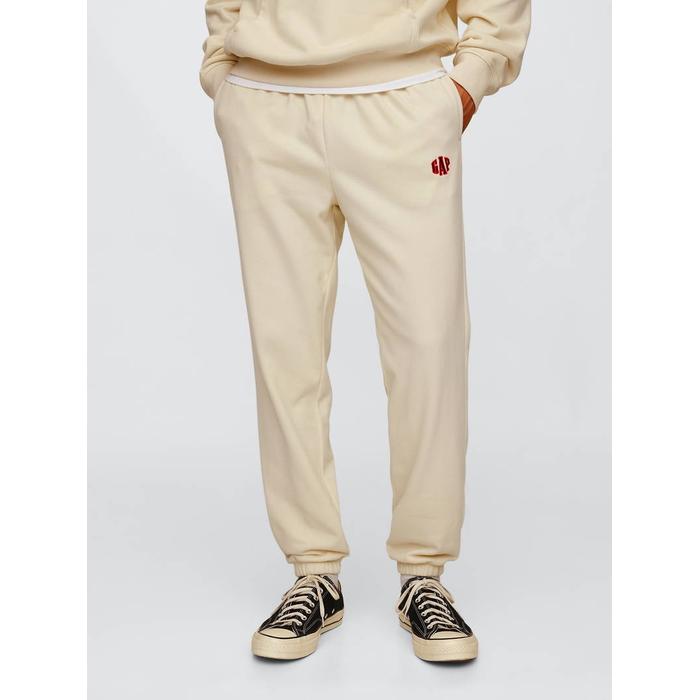 Gap Logo VintageSoft Fransız Havlu Kumaşı Jogger Eşofman Altı цвет: Бежевый