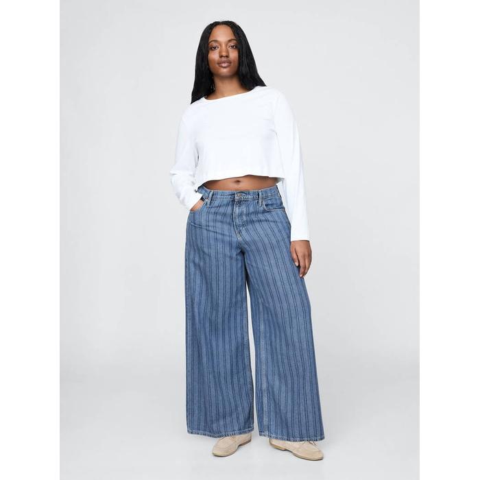 Mid Rise UltraSoft Baggy Jean Pantolon цвет: Голубой