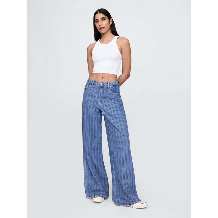 Mid Rise UltraSoft Baggy Jean Pantolon цвет: Голубой