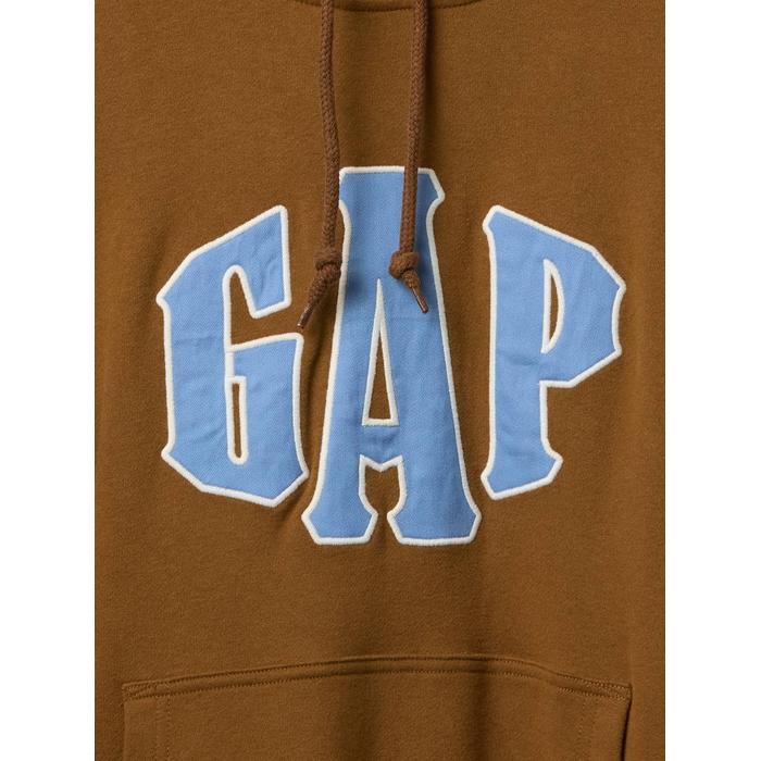 Толстовка с капюшоном с логотипом VintageSoft Oversize Gap цвет: Коричневый