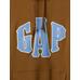 Толстовка с капюшоном с логотипом VintageSoft Oversize Gap цвет: Коричневый