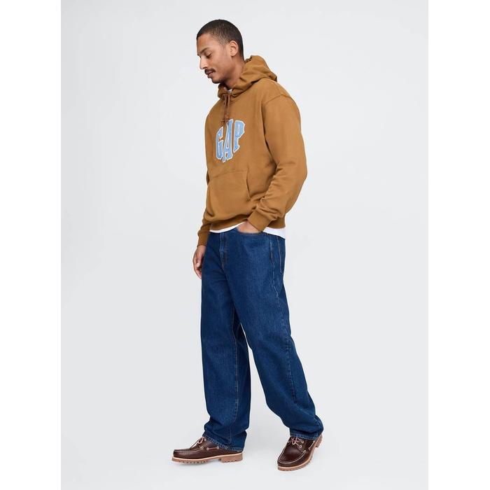 Толстовка с капюшоном с логотипом VintageSoft Oversize Gap цвет: Коричневый