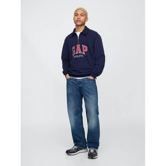 VintageSoft Gap Logo Polo Yaka Sweatshirt цвет: Синий