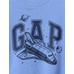Relaxed Толстовка с логотипом Gap цвет: Голубой