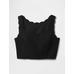 Keten Karışımlı Crop Askılı Bluz цвет: Чёрный