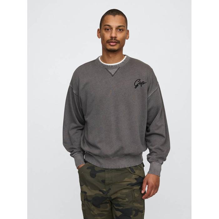 Винтажная мягкая толстовка с логотипом Oversize Gap