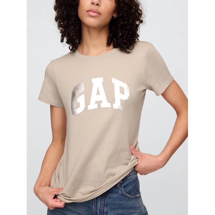Футболка с логотипом Gap цвет: Бежевый
