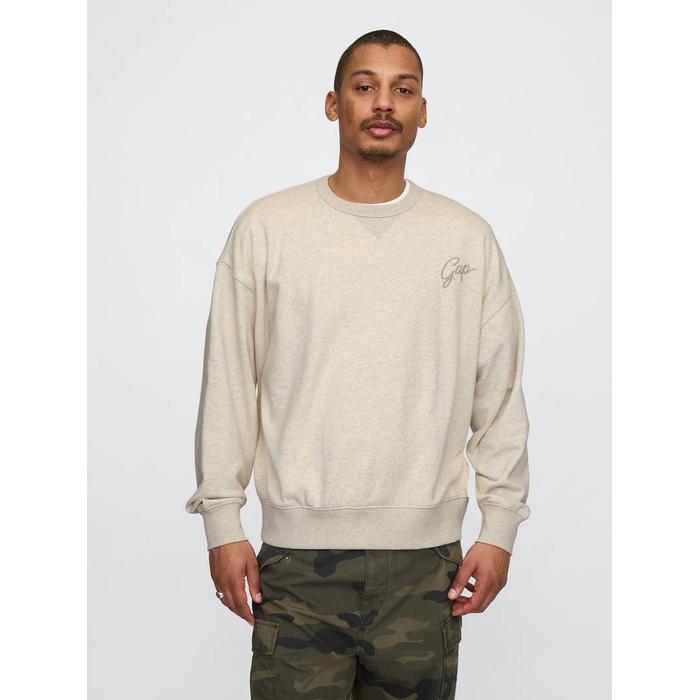 Vintage Soft Oversize Gap Logo Sweatshirt цвет: Бежевый