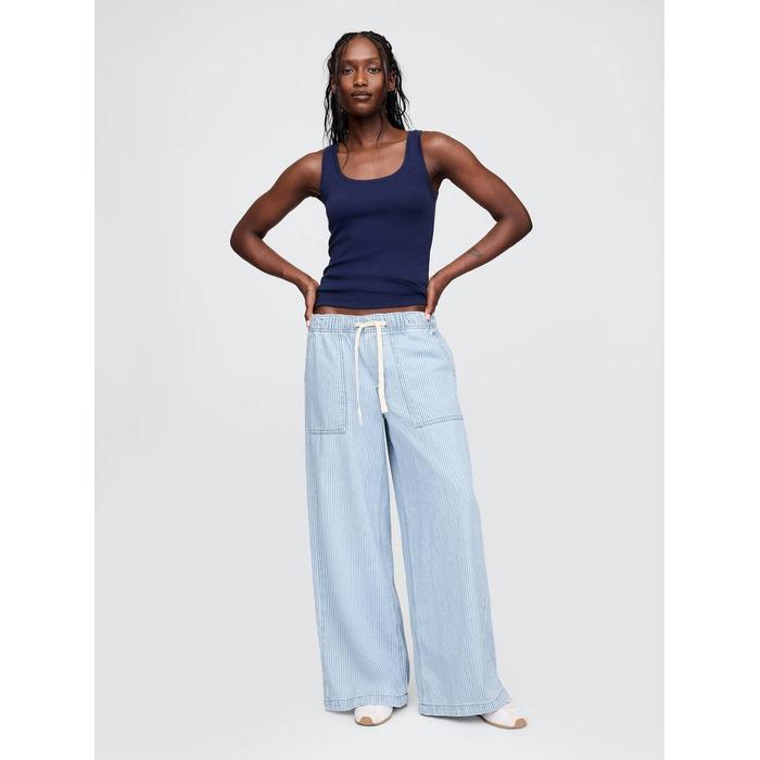 Mid Rise Easy Baggy Jean Pantolon