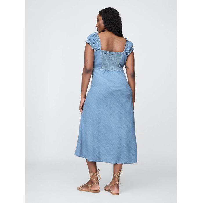 Denim Maxi Elbise