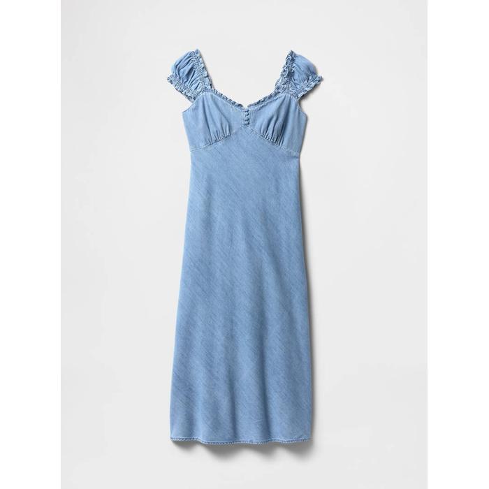Denim Maxi Elbise