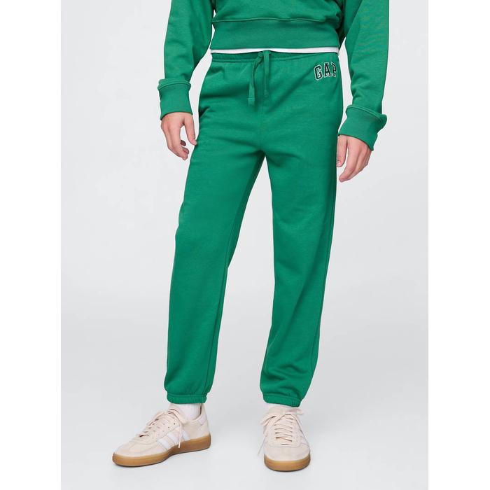 Relaxed Спортивные штаны джоггера из махровой ткани с логотипом Gap цвет: Зелёный