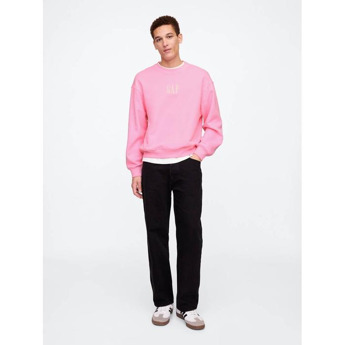 Gap Logo Vintage Soft Fleece Sweatshirt цвет: Розовый