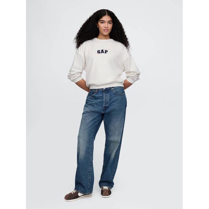 Vintage Soft Oversize Gap Logo Sweatshirt цвет: Бежевый