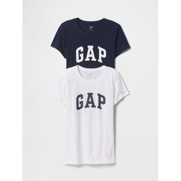 Комплект футболок с коротким рукавом и логотипом Gap из 2 предметов цвет: Синий