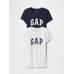 Комплект футболок с коротким рукавом и логотипом Gap из 2 предметов цвет: Синий