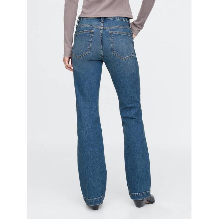 Low Rise Straight Jean Pantolon цвет: Голубой