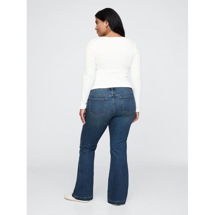 Low Rise Straight Jean Pantolon цвет: Голубой