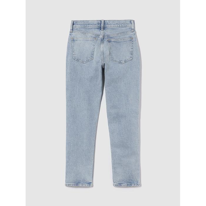 Mid Rise Girlfriend Jean Pantolon цвет: Голубой