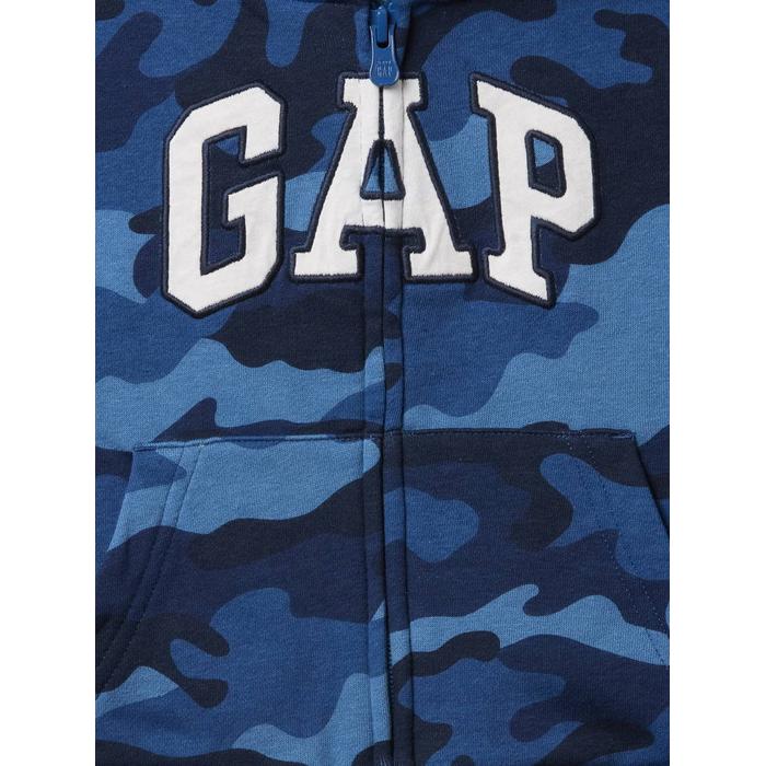 Relaxed Толстовка на молнии с логотипом Gap цвет: Голубой
