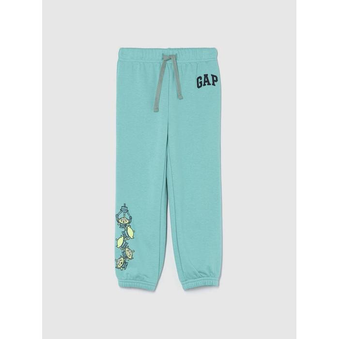 Спортивный костюм джоггера из французской махровой ткани с логотипом Gap цвет: Зелёный