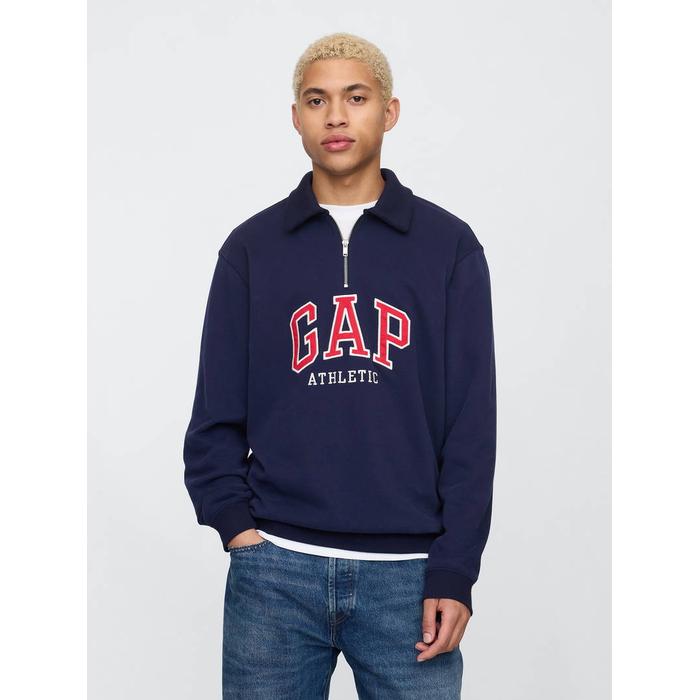 VintageSoft Gap Logo Polo Yaka Sweatshirt цвет: Синий