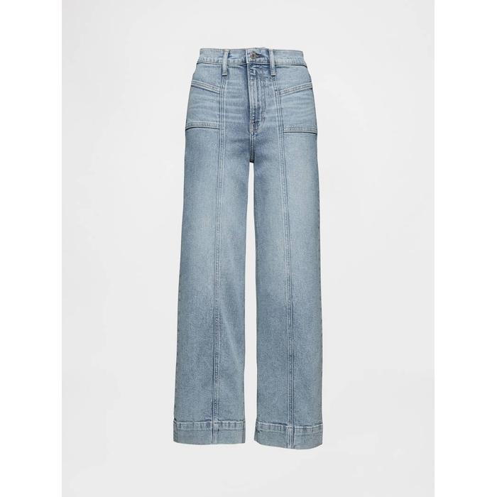 High Rise Wide-Leg Jean Pantolon цвет: Голубой