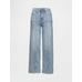 High Rise Wide-Leg Jean Pantolon цвет: Голубой