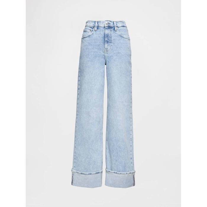 High Rise Wide Leg Jean Pantolon цвет: Голубой