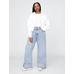 High Rise Wide Leg Jean Pantolon цвет: Голубой