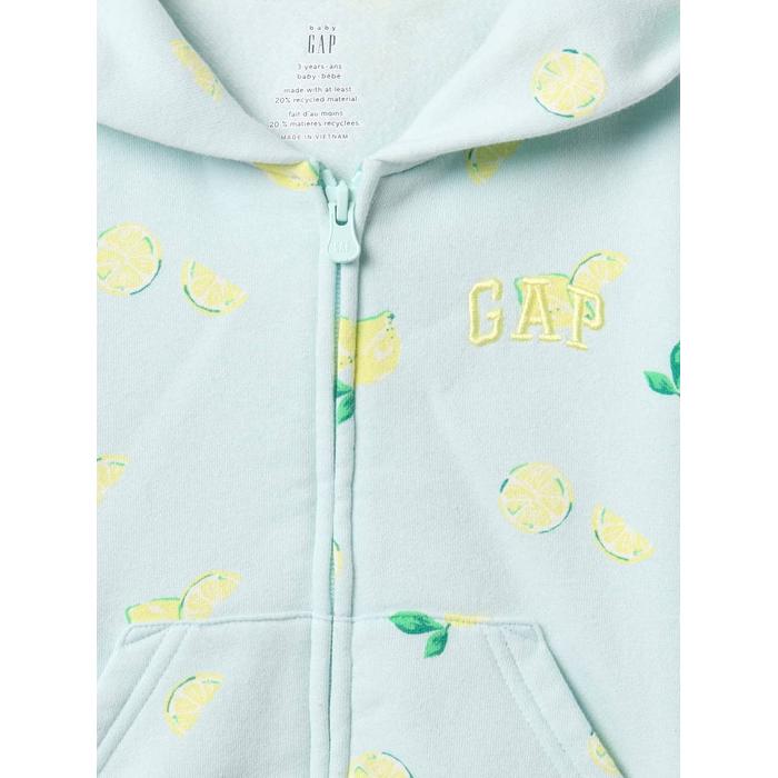 Толстовка на молнии с логотипом VintageSoft Gap цвет: Голубой