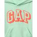 Французская махровая толстовка с логотипом Gap цвет: Зелёный