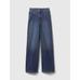 High Rise Stride Wide-Leg Curvy Jean Pantolon цвет: Синий
