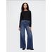 High Rise Stride Wide-Leg Curvy Jean Pantolon цвет: Синий