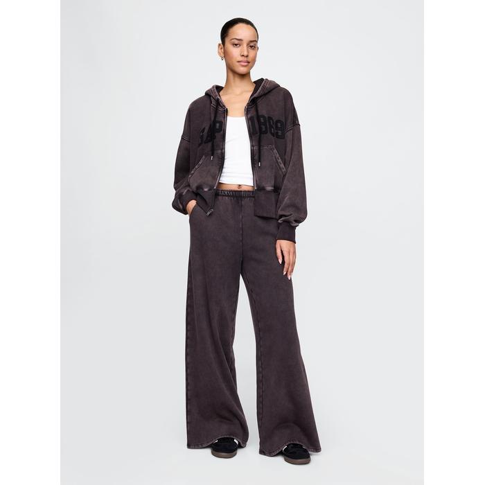 VintageSoft Baggy Wide-Leg Pantolon цвет: Чёрный