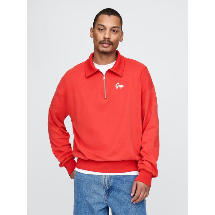 VintageSoft Gap Logo Polo Sweatshirt цвет: Красный