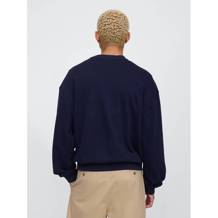 Винтажная толстовка с логотипом New York Gap цвет: Синий