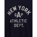 Винтажная толстовка с логотипом New York Gap цвет: Синий