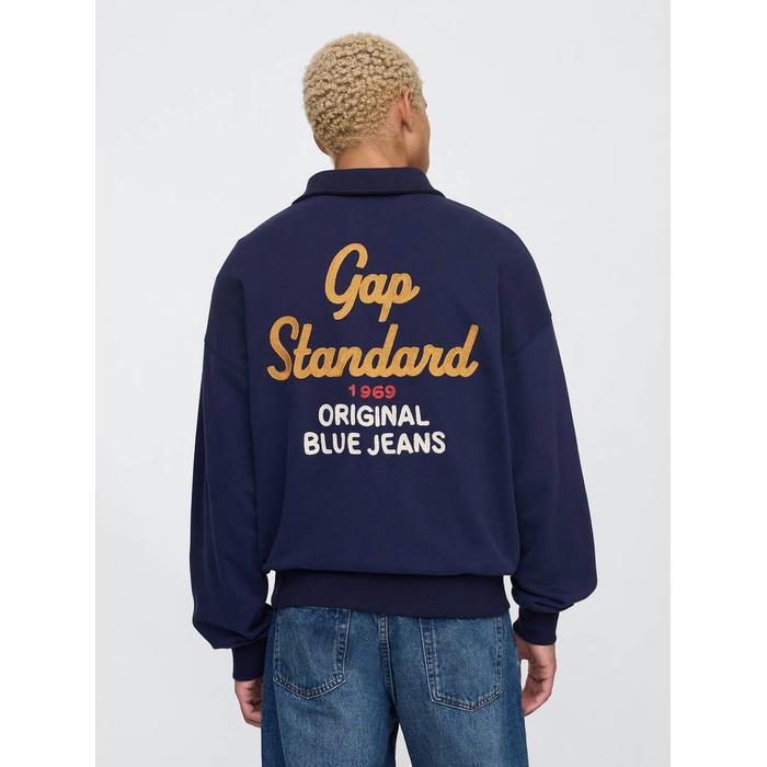 VintageSoft Gap Logo Polo Sweatshirt цвет: Синий
