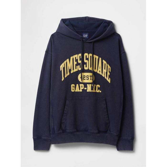Gap Logo NYC Kapüşonlu Sweatshirt цвет: Синий