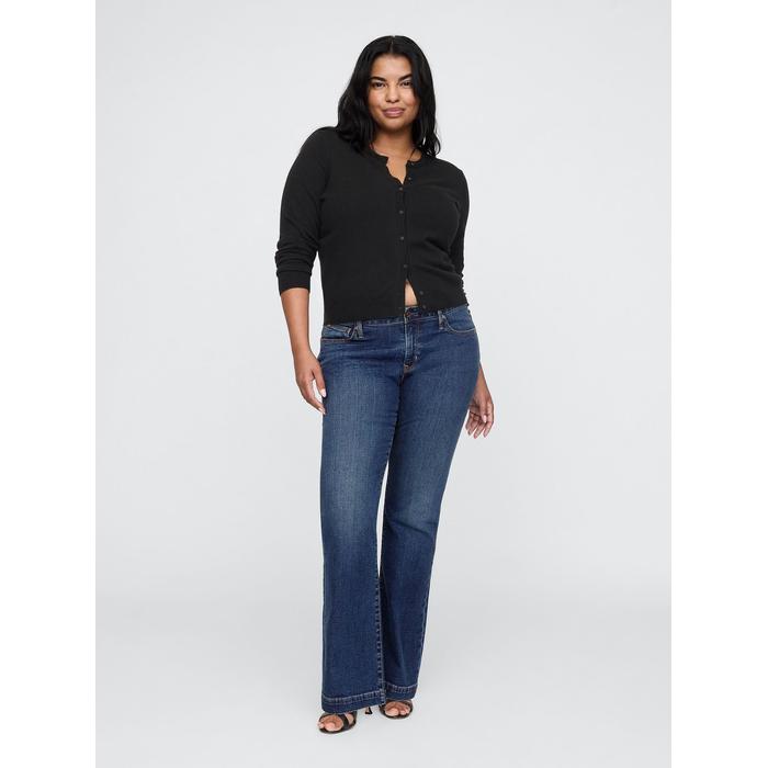 Low Rise Bootcut Jean Pantolon
