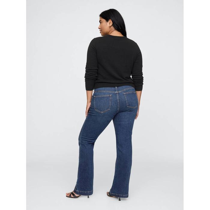 Low Rise Bootcut Jean Pantolon