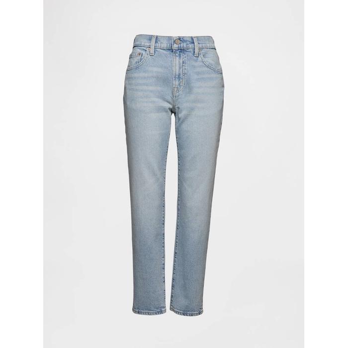 Mid Rise Girlfriend Jean Pantolon цвет: Голубой