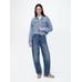 UltraSoft Relaxed Crop Icon Denim Ceket цвет: Голубой