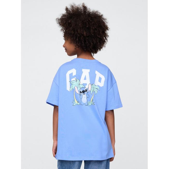 Gap × Disney Детская футболка-туника с графическим рисунком цвет: Голубой